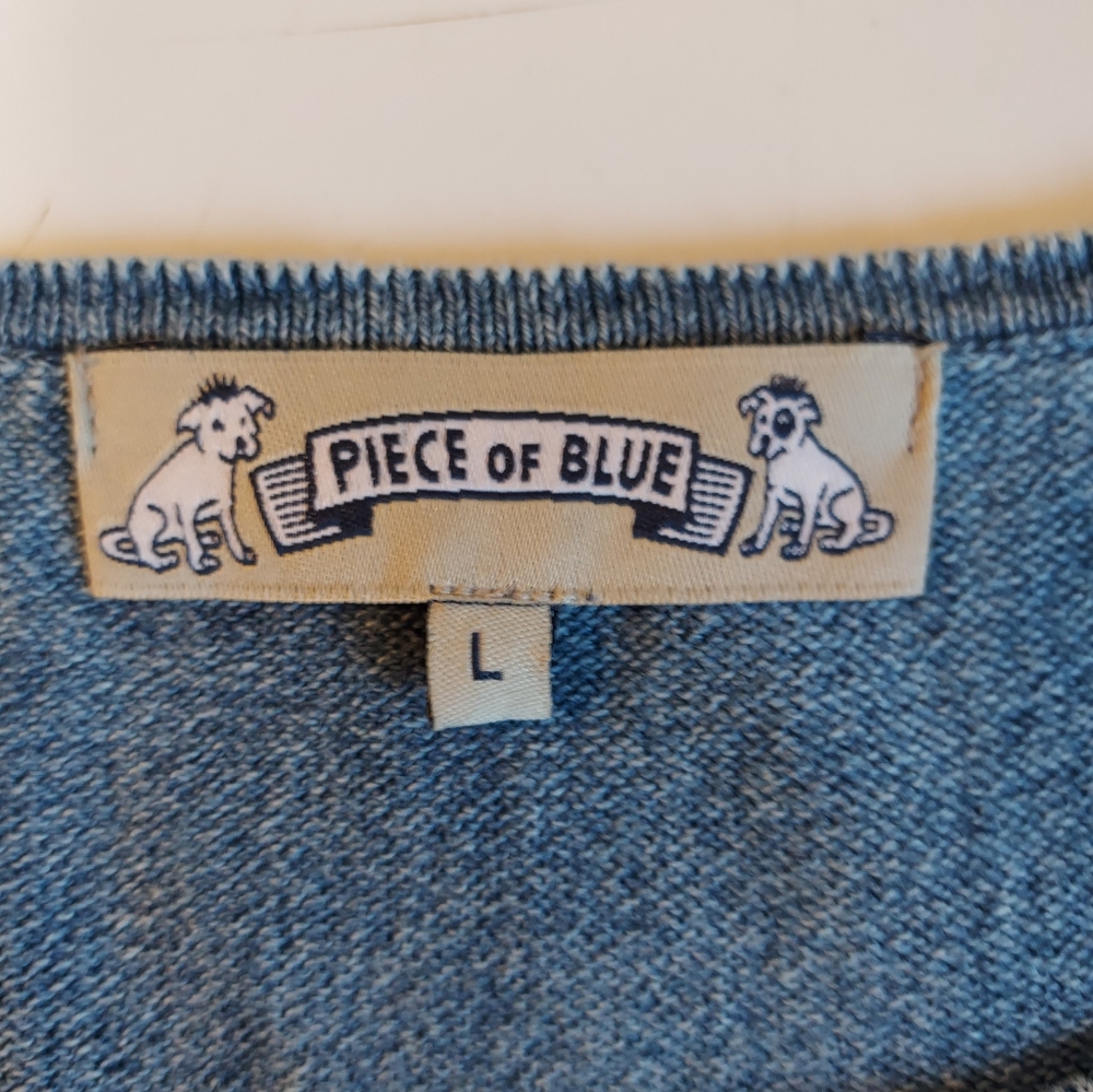Piece of Blue Pullover Light Indigo Blue Large - Picture 4 of 5